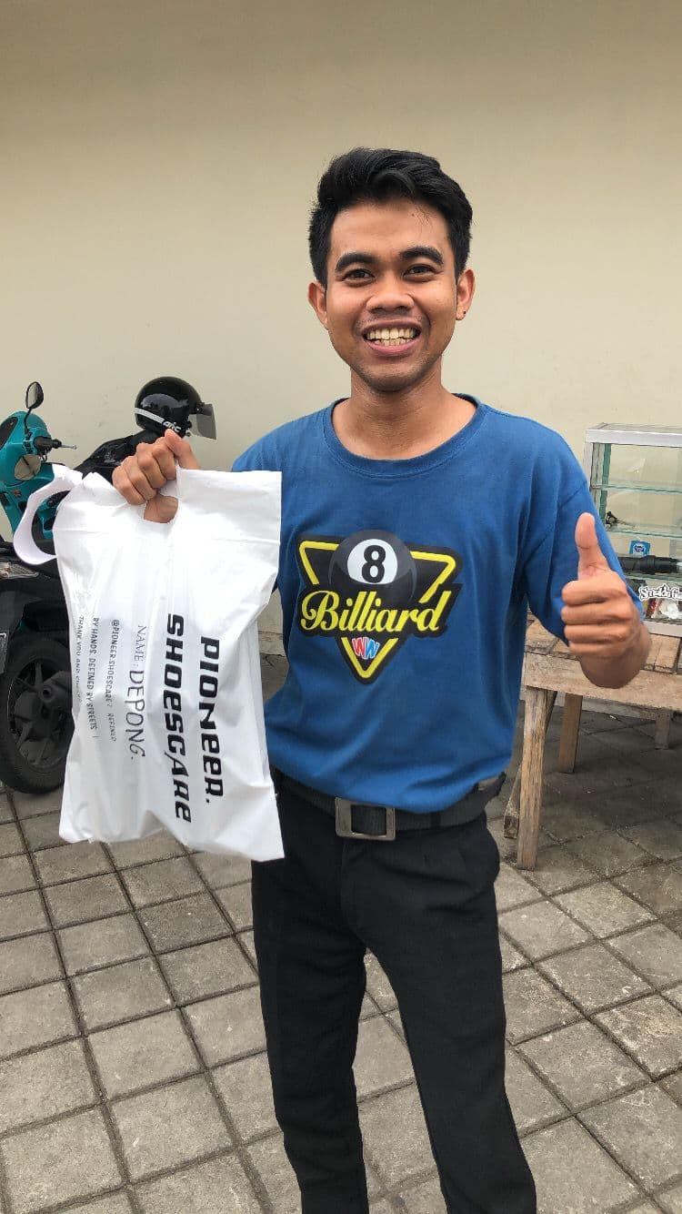 Testimoni 3 hasil cuci sepatu Pioneer